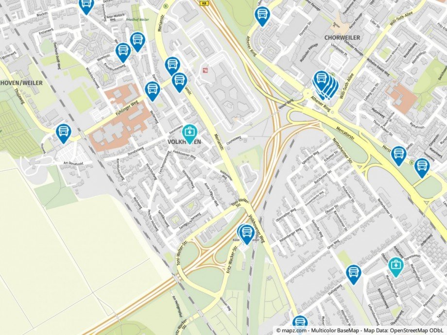 Umgebungsplan Erdgeschosswohnung K�ln