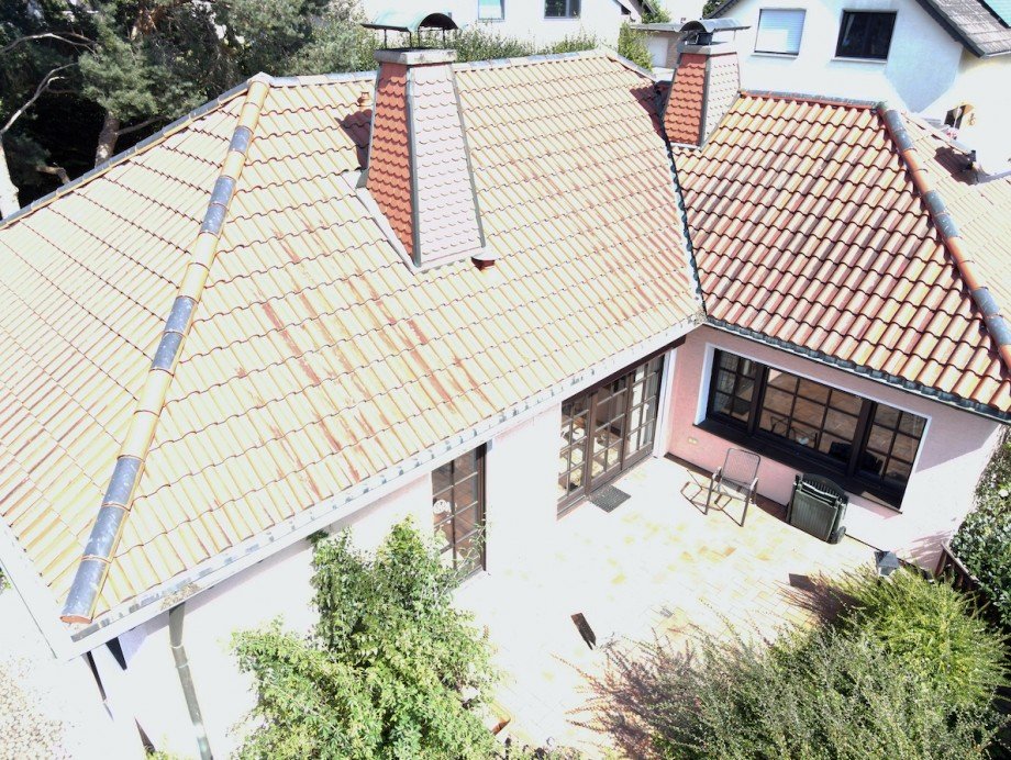 Vogelperspektive Terrasse Einfamilienhaus Swisttal