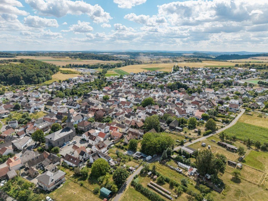Blick �ber Beuern Etagenwohnung Buseck